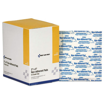 First Aid Only™ Refill For Smartcompliance General Business Cabinet, Non-adherent Pads, 3 X 4 ,50-box freeshipping - TVN Wholesale